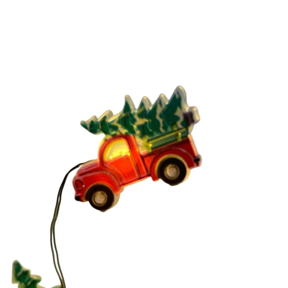 Winter Wonder Christmas Truck LED String‎ Lights Green Wire